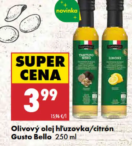Gusto Bello Olivový olej hľuzovka, citrón