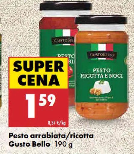 Gusto Bello pesto arrabiata / ricotta