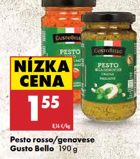 Gusto Bello Pesto rosso, genovese