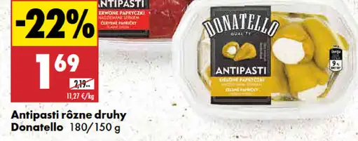 Donatello antipasti rôzne druhy