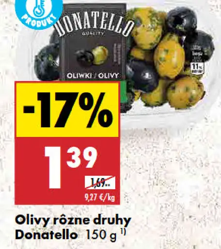 Donatello olivy rôzne druhy