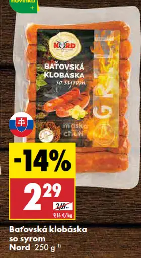 Nord Baťovská klobáska so syrom