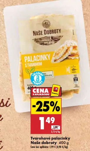Naše dobroty tvarohové palacinky