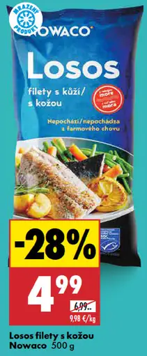 Nowaco Losos filety s kožou