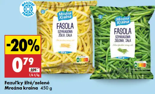 Mrožna kraina fazuľky žlté