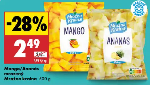 Mango mrazené Mroźna kraina
