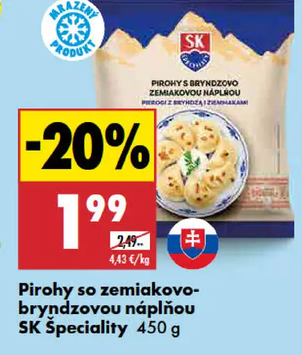 SK Špeciality Pirohy so zemiakovo-bryndzovou náplňou