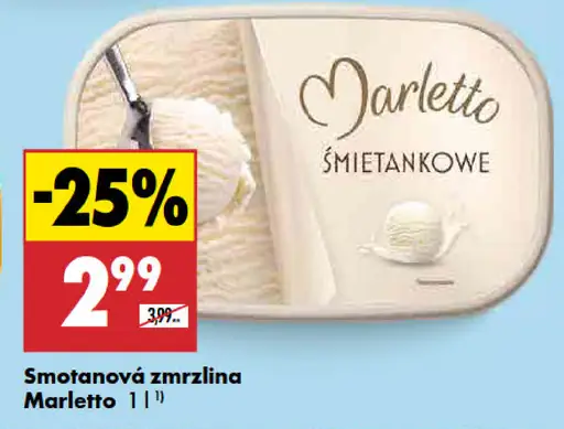 Marletto Zmrzlina rôzne druhy