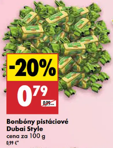 Dubai Style bonbóny pistáciové