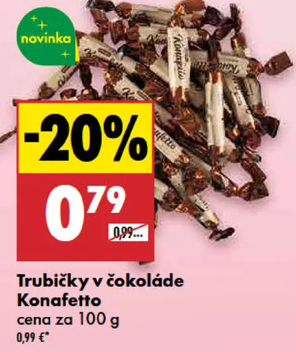 Konafetto trubičky v čokoláde