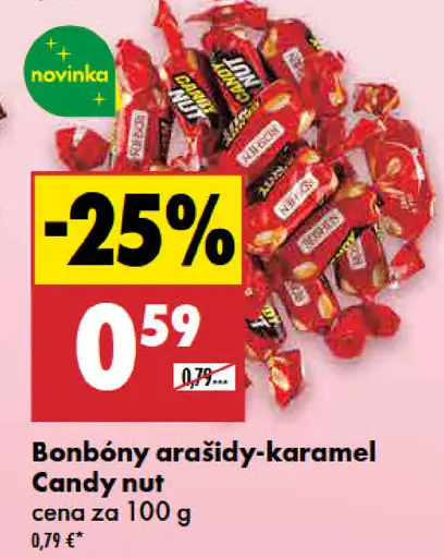 Candy nut bonbóny arašidy-karamel