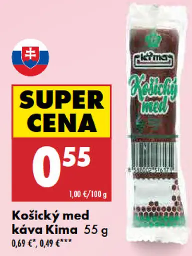 Kima Košický med kávový