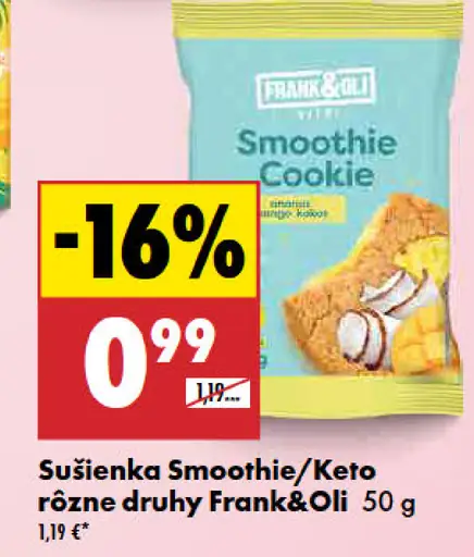Frank&Oli sušienka Smoothie/Keto rôzne druhy