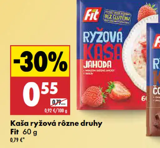 Kaša ryžová jahoda