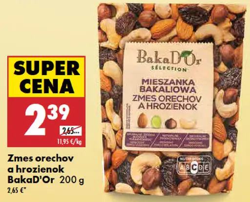 BakaD'Or Zmes orechov a hrozienok