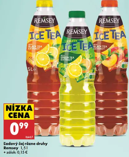 Ľadový čaj rôzne druhy Remsey
