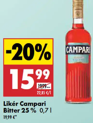 Likér Campari Bitter