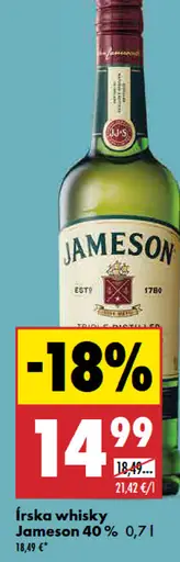 Jameson írská whisky