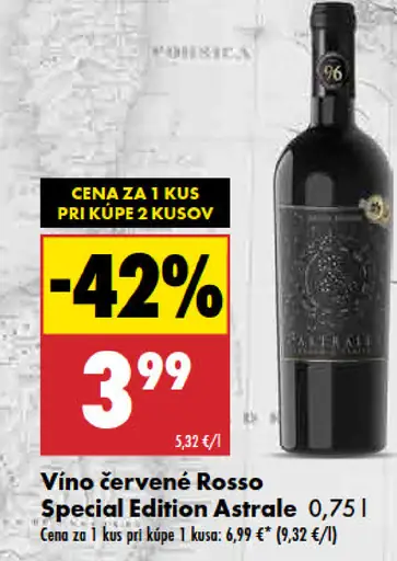 Astrale Rosso Special Edition víno červené