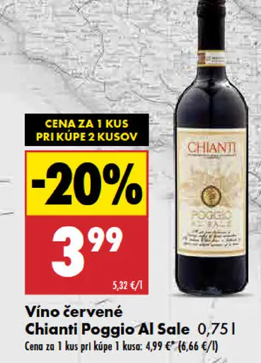 Chianti Poggio Al Sale víno červené