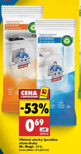 Mr. Magic Vlhčené utierky špeciálne rôzne druhy