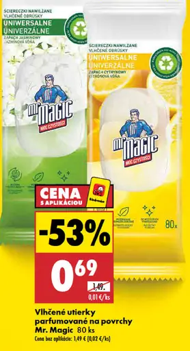 Mr. Magic vlhčené utierky parfumované