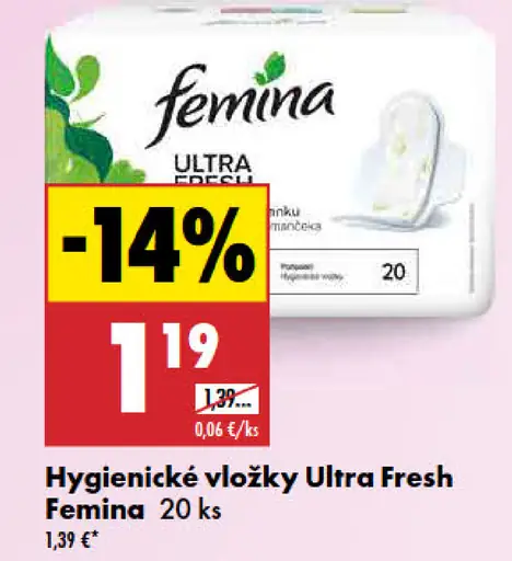 Femina Hygienické vložky Ultra Fresh
