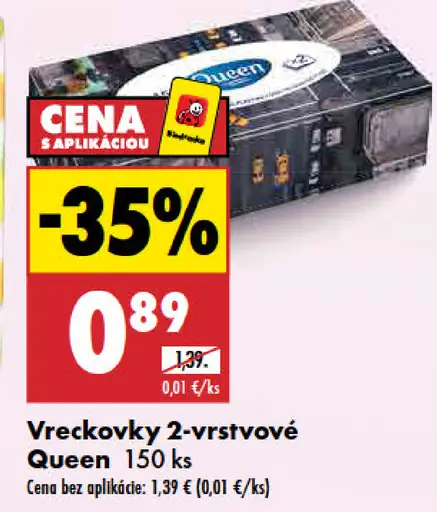 Queen vreckovky 2-vrstvové