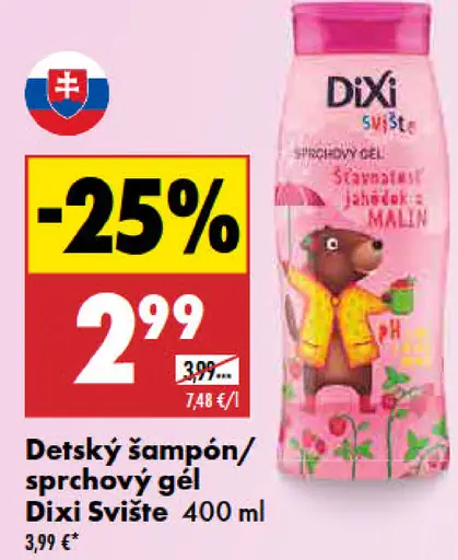 Dixi Svište Detský šampón/sprchový gél