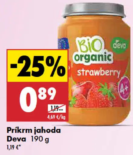 Deva príkrm jahoda
