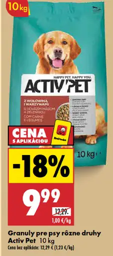 Activ Pet Granuly pre psy rôzne druhy malé plemená