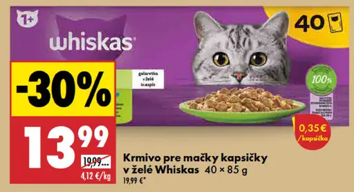 Whiskas Krmivo pre mačky kapsičky v želé