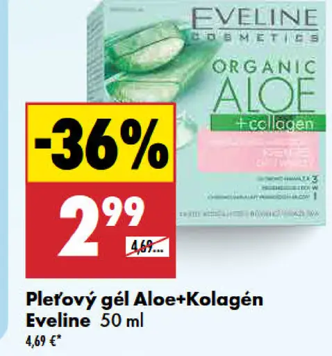 Eveline Pleťový gél Aloe+Kolagén
