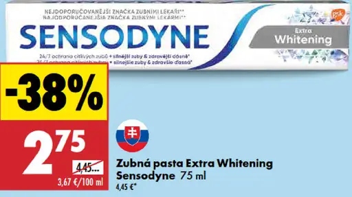 Sensodyne Zubná Pasta Extra Whitening