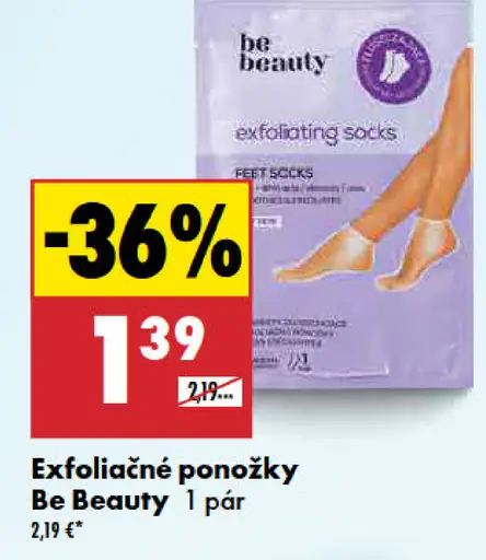 Be Beauty Exfoliačné ponožky
