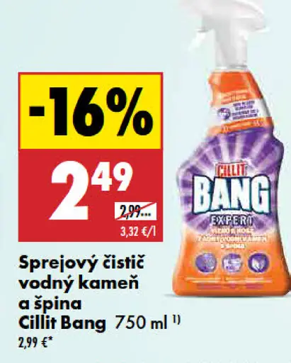 Cillit Bang Sprejový čistič na vodný kameň