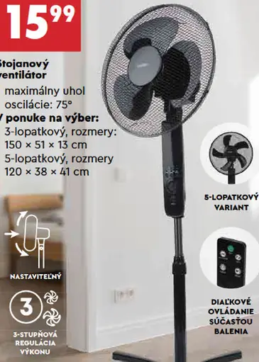 Hoffen Stojanový ventilátor