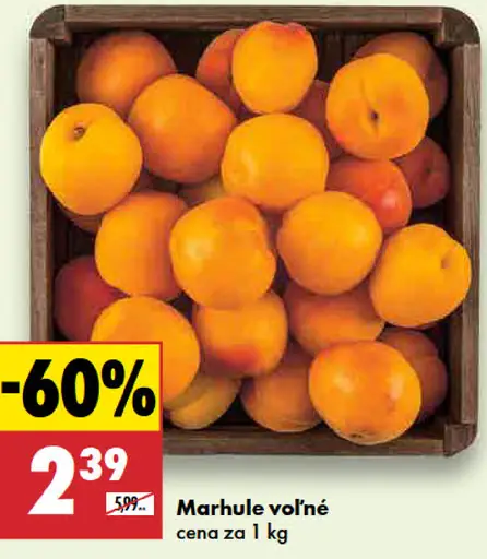 Marhule voľné čerstvé