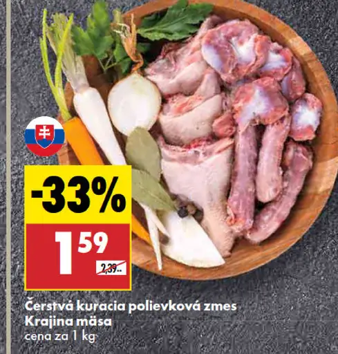 Krajina mäsa Čerstvá kuracia polievková zmes
