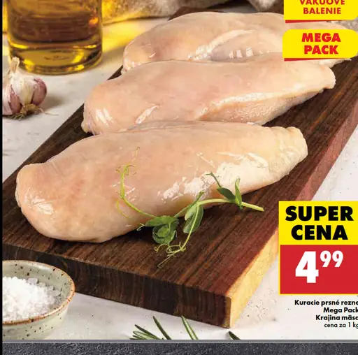 Krajina mäsa Kuracie prsné rezne mega pack