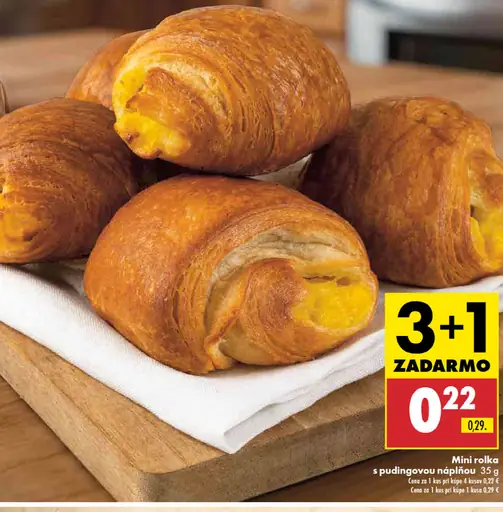 Mini rolka s pudingovou náplňou
