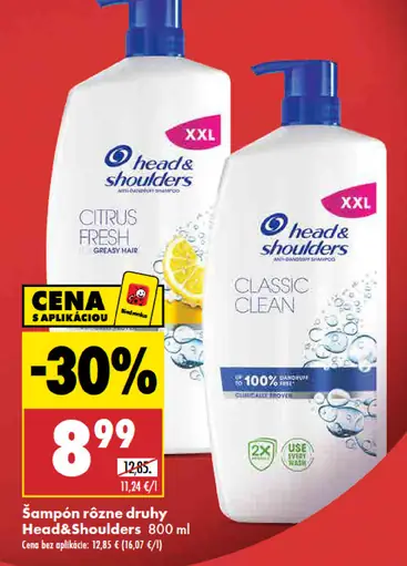 Head&Shoulders šampón rôzne druhy