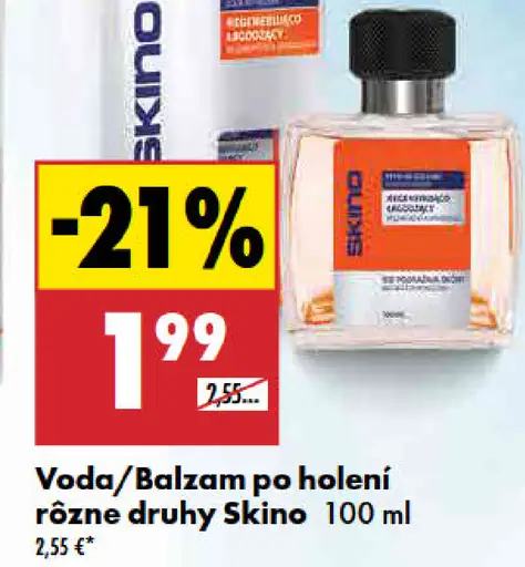 Skino voda po holení rôzne druhy