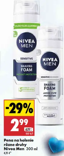 Nivea Men Pena na holenie rôzne druhy