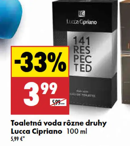 Lucca Cipriano Toaletná voda rôzne druhy