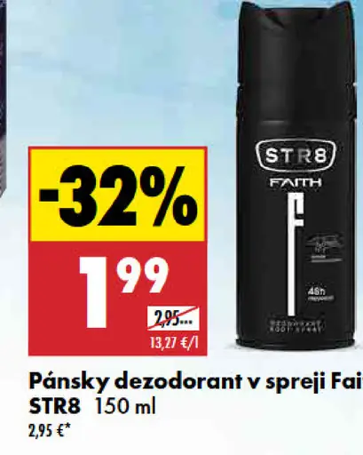 STR8 pánsky dezodorant v spreji Faith