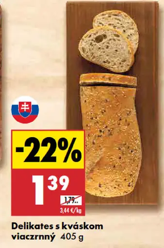 Delikates s kváskom viaczrnný