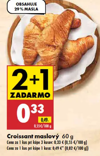Croissant maslový