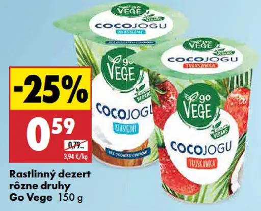 Go Vege Rastlinný dezert