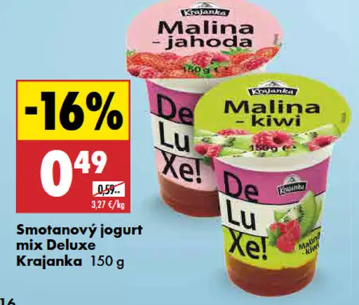 Krajanka smotanový jogurt mix Deluxe